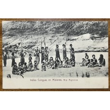 ABORIGENES INDIO CAINGUAS MISIONES ANTIGUA TARJETA POSTAL INDIGENAS